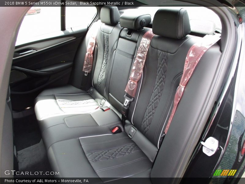 Rear Seat of 2018 5 Series M550i xDrive Sedan