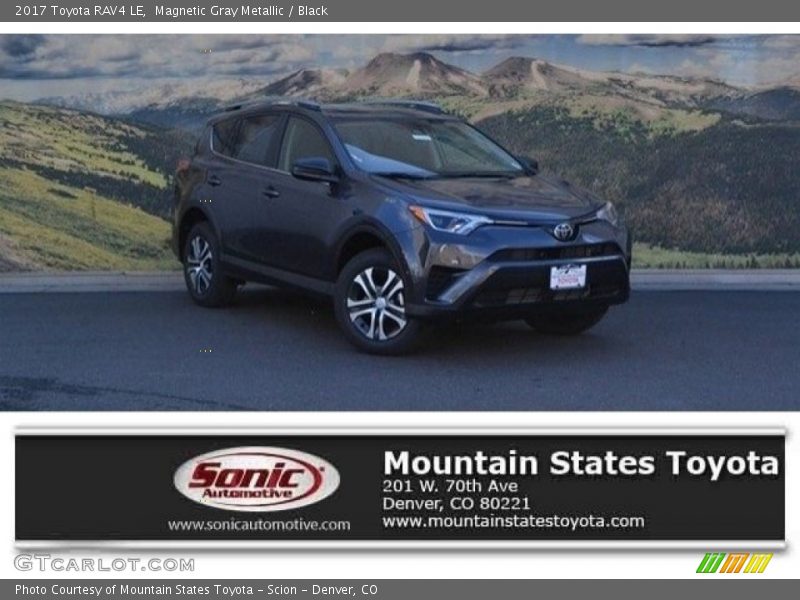 Magnetic Gray Metallic / Black 2017 Toyota RAV4 LE