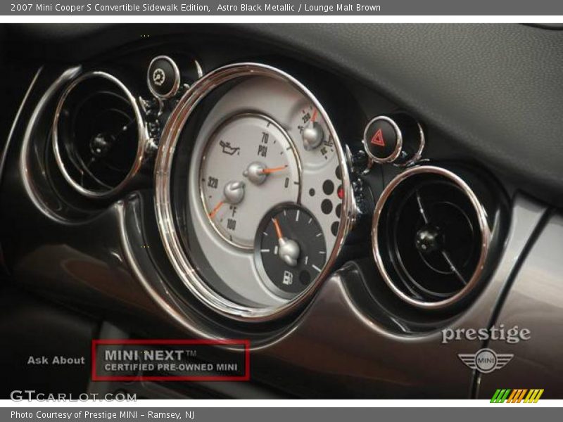 Astro Black Metallic / Lounge Malt Brown 2007 Mini Cooper S Convertible Sidewalk Edition