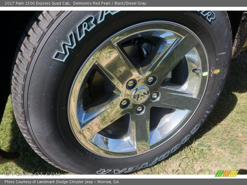 Delmonico Red Pearl / Black/Diesel Gray 2017 Ram 1500 Express Quad Cab