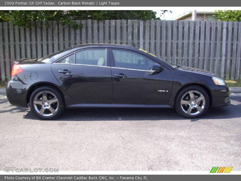 Carbon Black Metallic / Light Taupe 2009 Pontiac G6 GXP Sedan
