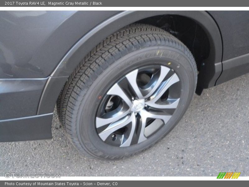 Magnetic Gray Metallic / Black 2017 Toyota RAV4 LE