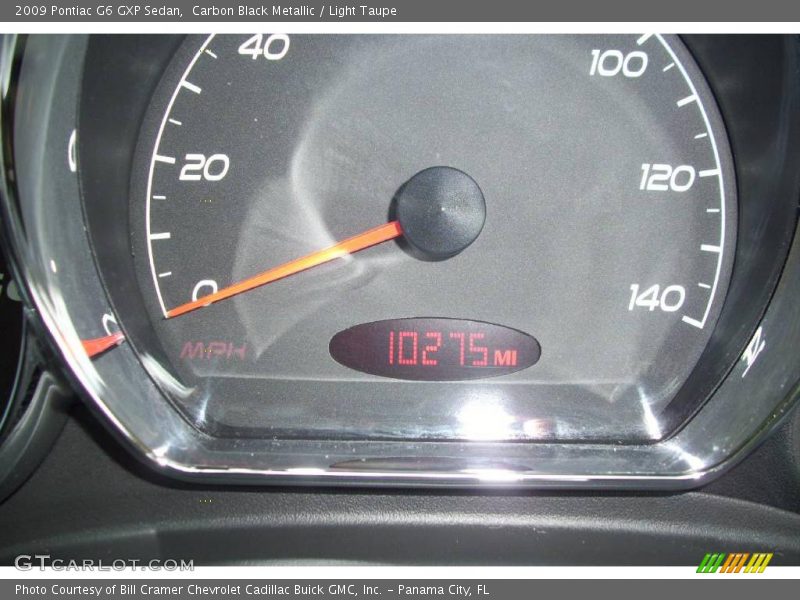 Carbon Black Metallic / Light Taupe 2009 Pontiac G6 GXP Sedan