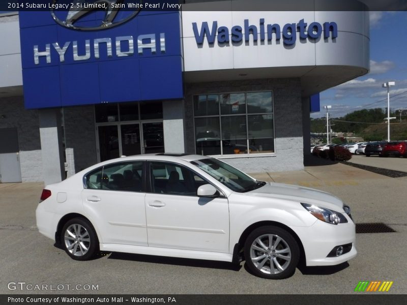 Satin White Pearl / Ivory 2014 Subaru Legacy 2.5i Limited