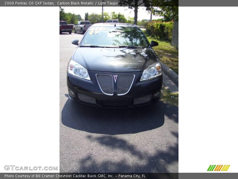 Carbon Black Metallic / Light Taupe 2009 Pontiac G6 GXP Sedan