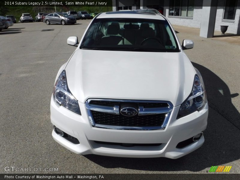 Satin White Pearl / Ivory 2014 Subaru Legacy 2.5i Limited