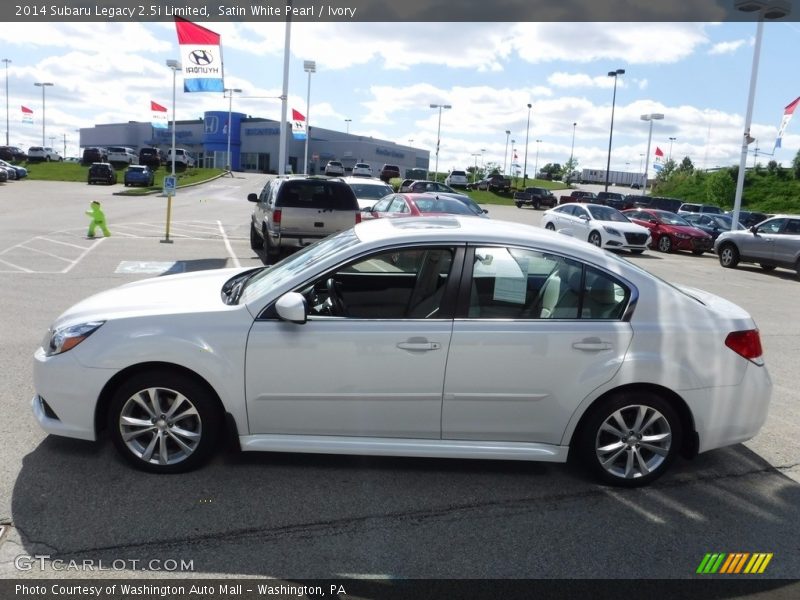 Satin White Pearl / Ivory 2014 Subaru Legacy 2.5i Limited