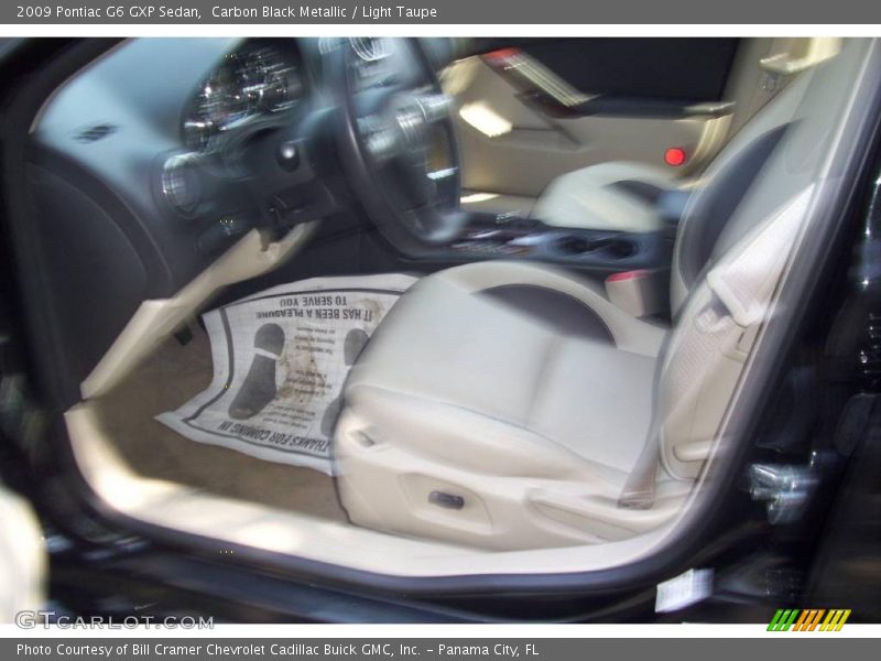 Carbon Black Metallic / Light Taupe 2009 Pontiac G6 GXP Sedan