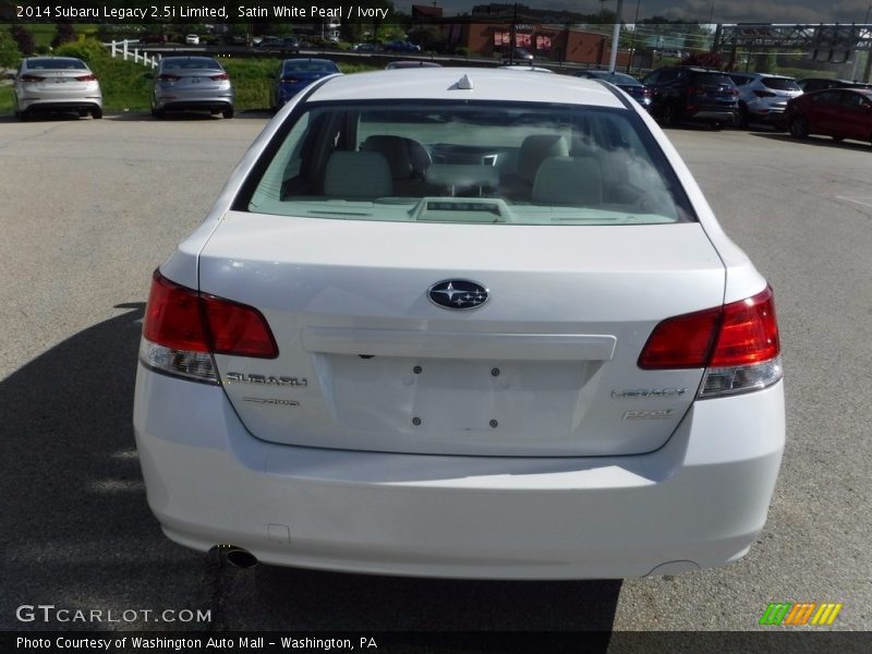Satin White Pearl / Ivory 2014 Subaru Legacy 2.5i Limited