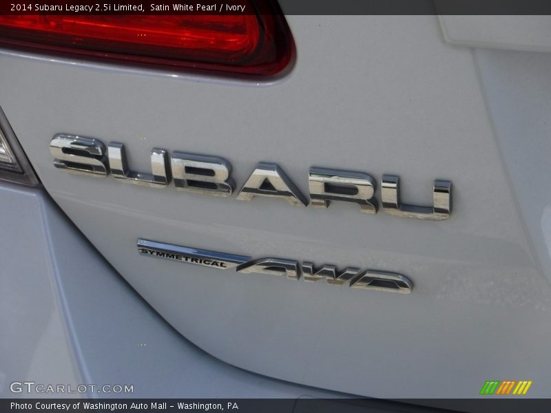 Satin White Pearl / Ivory 2014 Subaru Legacy 2.5i Limited