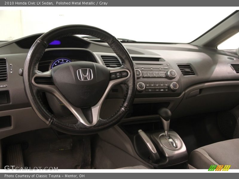 Polished Metal Metallic / Gray 2010 Honda Civic LX Sedan