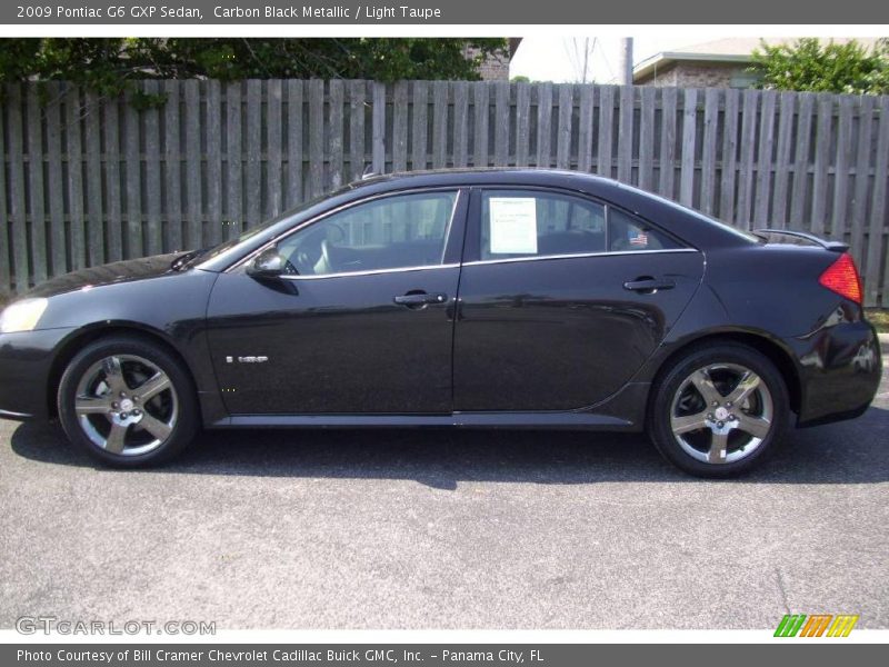 Carbon Black Metallic / Light Taupe 2009 Pontiac G6 GXP Sedan