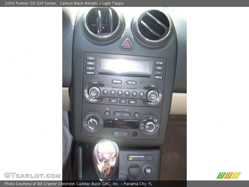 Carbon Black Metallic / Light Taupe 2009 Pontiac G6 GXP Sedan