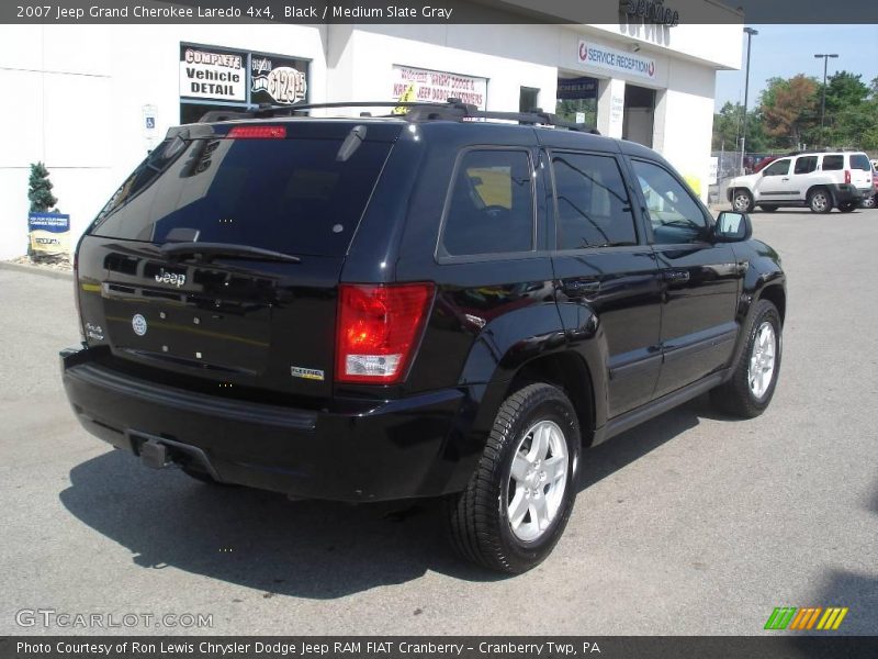 Black / Medium Slate Gray 2007 Jeep Grand Cherokee Laredo 4x4