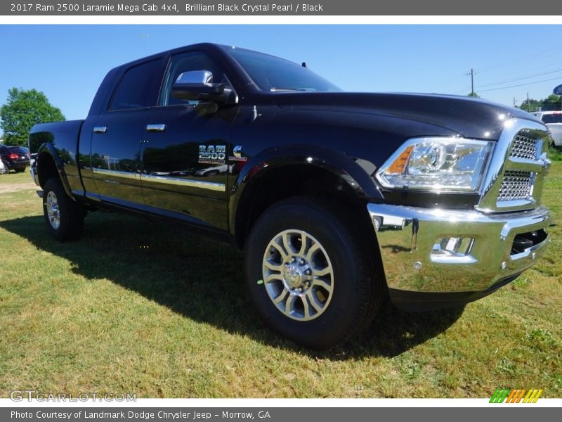 Brilliant Black Crystal Pearl / Black 2017 Ram 2500 Laramie Mega Cab 4x4