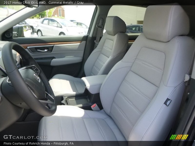 Gunmetal Metallic / Gray 2017 Honda CR-V EX-L AWD