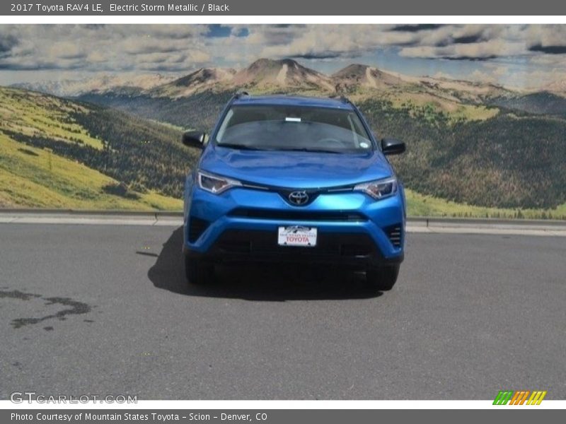 Electric Storm Metallic / Black 2017 Toyota RAV4 LE