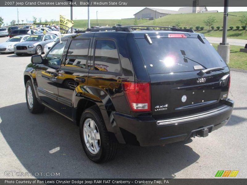 Black / Medium Slate Gray 2007 Jeep Grand Cherokee Laredo 4x4