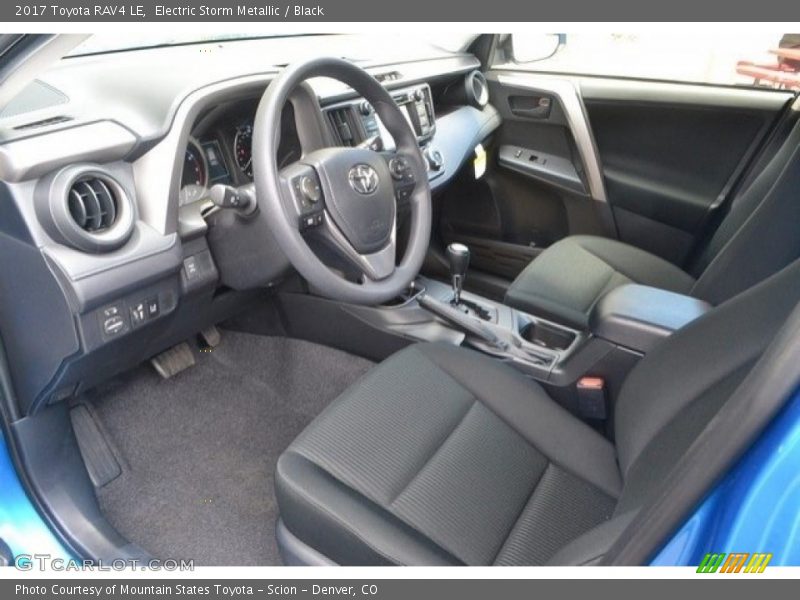 Electric Storm Metallic / Black 2017 Toyota RAV4 LE