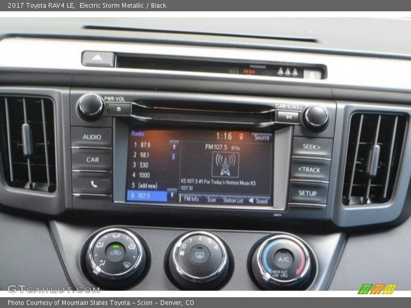 Electric Storm Metallic / Black 2017 Toyota RAV4 LE