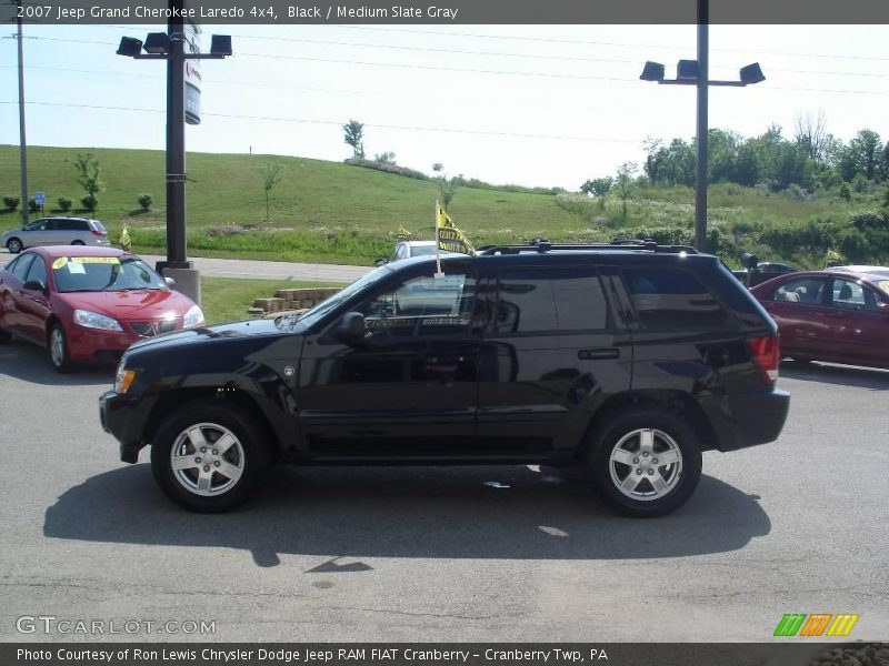 Black / Medium Slate Gray 2007 Jeep Grand Cherokee Laredo 4x4