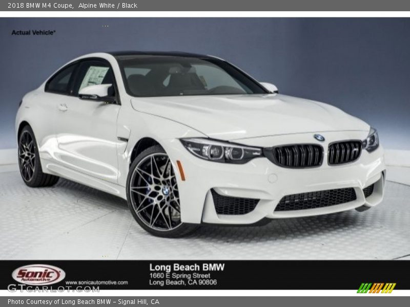 Alpine White / Black 2018 BMW M4 Coupe
