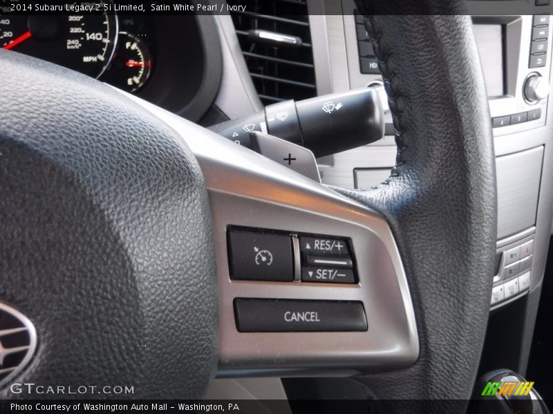 Satin White Pearl / Ivory 2014 Subaru Legacy 2.5i Limited