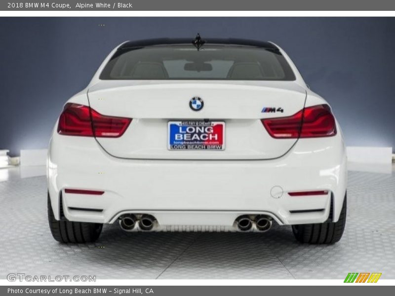 Alpine White / Black 2018 BMW M4 Coupe