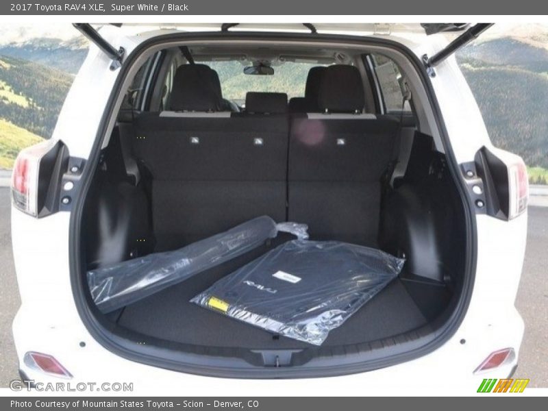 Super White / Black 2017 Toyota RAV4 XLE