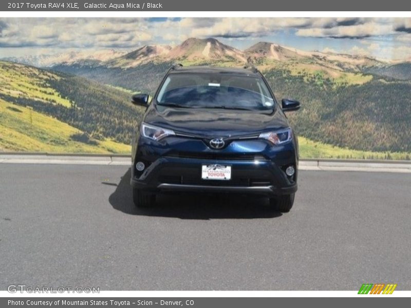 Galactic Aqua Mica / Black 2017 Toyota RAV4 XLE
