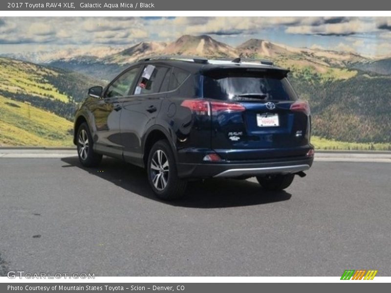 Galactic Aqua Mica / Black 2017 Toyota RAV4 XLE