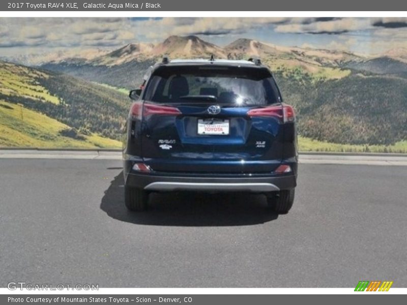 Galactic Aqua Mica / Black 2017 Toyota RAV4 XLE