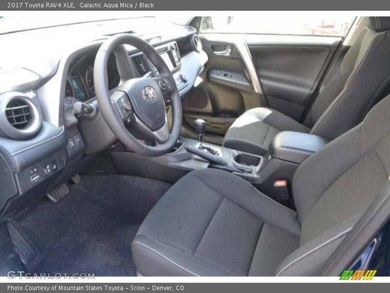 Galactic Aqua Mica / Black 2017 Toyota RAV4 XLE