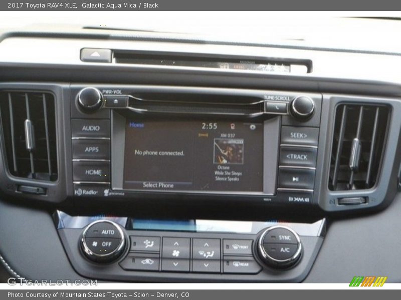 Galactic Aqua Mica / Black 2017 Toyota RAV4 XLE