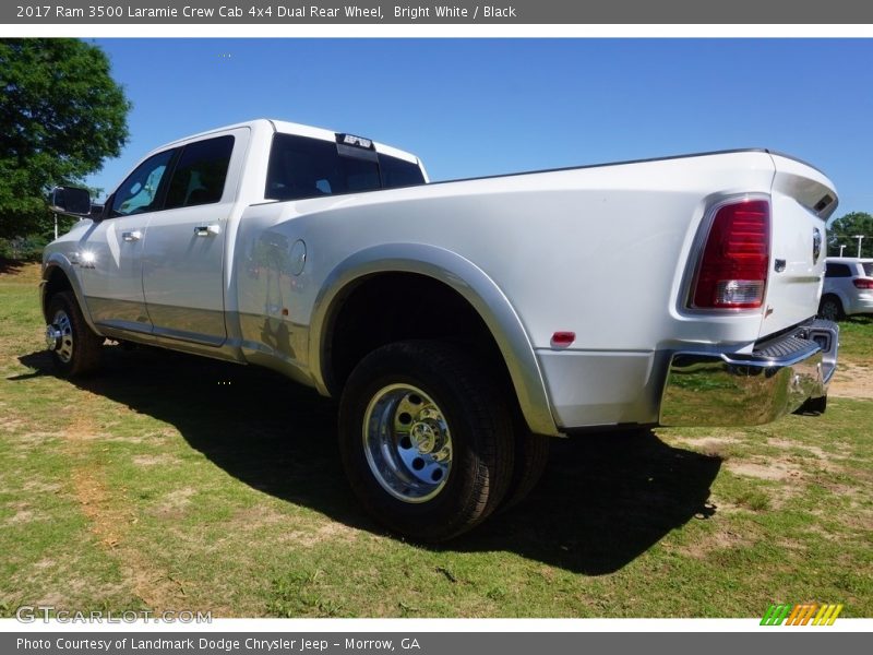Bright White / Black 2017 Ram 3500 Laramie Crew Cab 4x4 Dual Rear Wheel