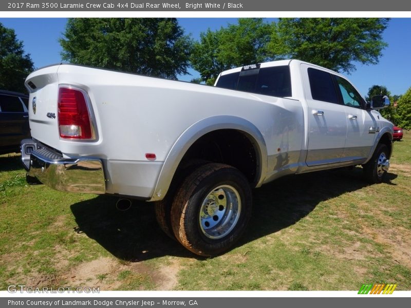 Bright White / Black 2017 Ram 3500 Laramie Crew Cab 4x4 Dual Rear Wheel