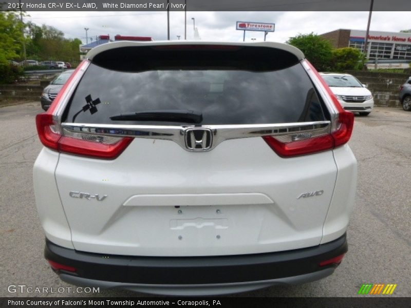 White Diamond Pearl / Ivory 2017 Honda CR-V EX-L AWD