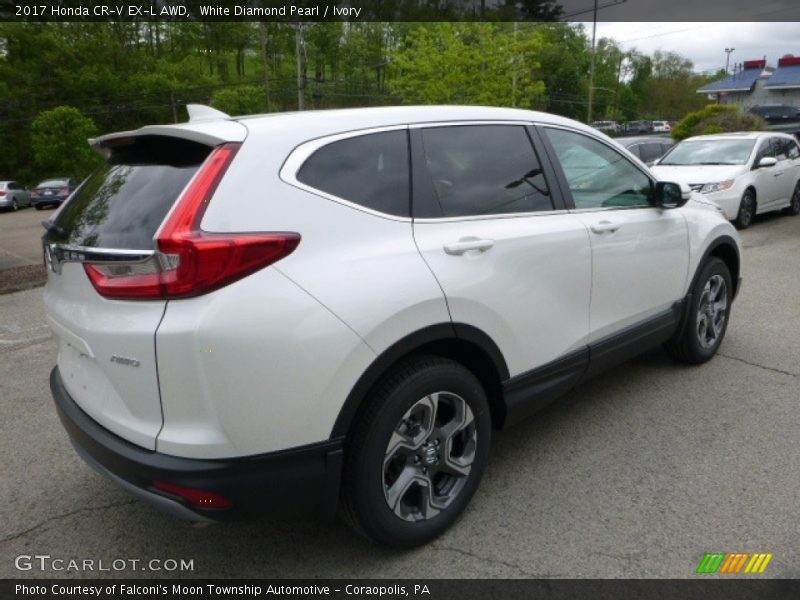 White Diamond Pearl / Ivory 2017 Honda CR-V EX-L AWD