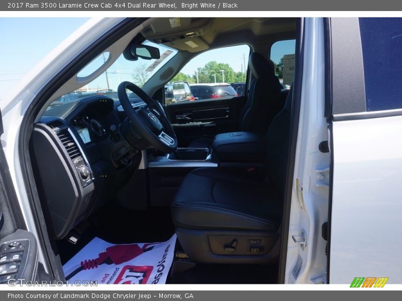 Bright White / Black 2017 Ram 3500 Laramie Crew Cab 4x4 Dual Rear Wheel