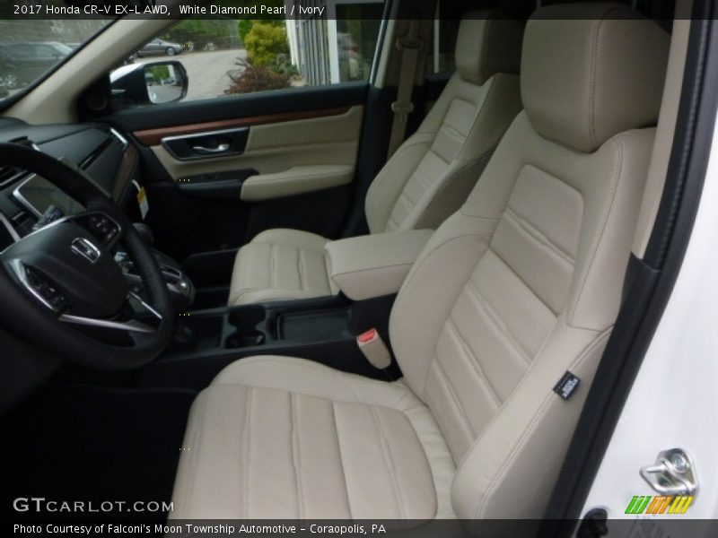 White Diamond Pearl / Ivory 2017 Honda CR-V EX-L AWD