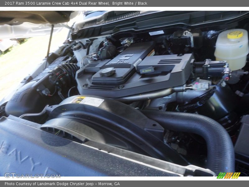 Bright White / Black 2017 Ram 3500 Laramie Crew Cab 4x4 Dual Rear Wheel