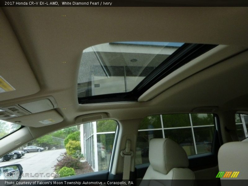 White Diamond Pearl / Ivory 2017 Honda CR-V EX-L AWD
