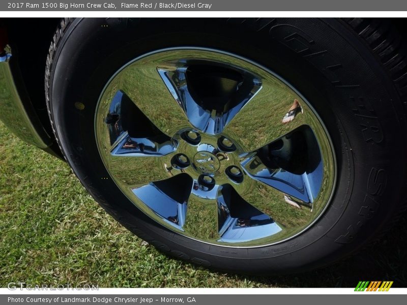 Flame Red / Black/Diesel Gray 2017 Ram 1500 Big Horn Crew Cab