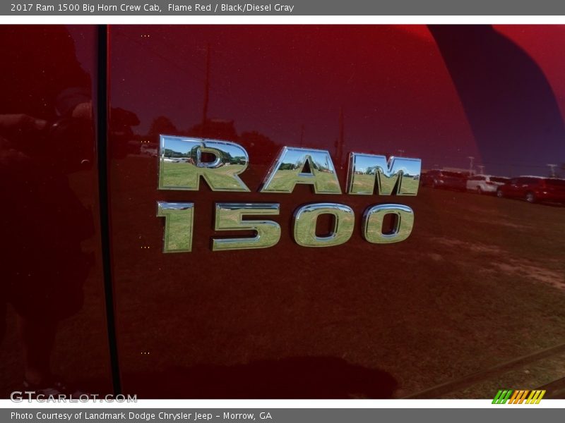 Flame Red / Black/Diesel Gray 2017 Ram 1500 Big Horn Crew Cab