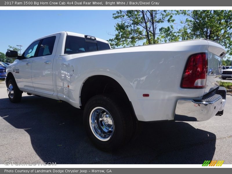 Bright White / Black/Diesel Gray 2017 Ram 3500 Big Horn Crew Cab 4x4 Dual Rear Wheel
