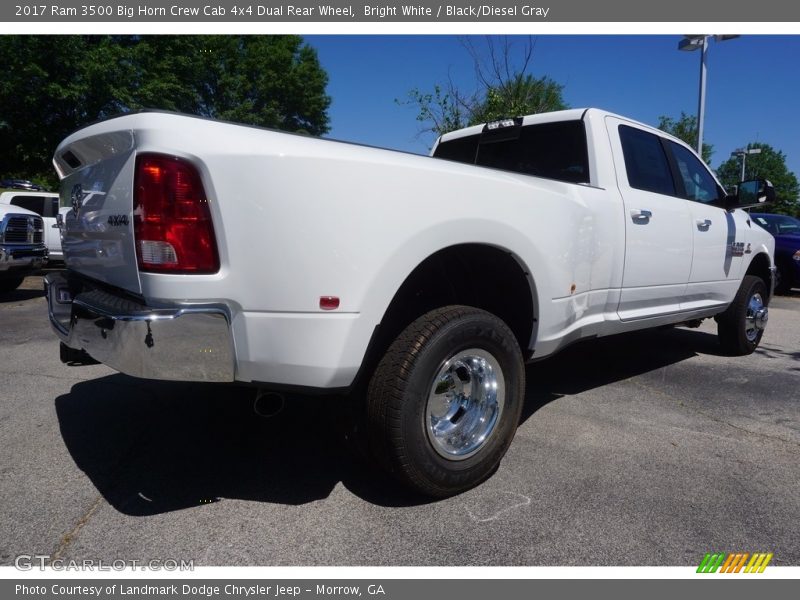 Bright White / Black/Diesel Gray 2017 Ram 3500 Big Horn Crew Cab 4x4 Dual Rear Wheel