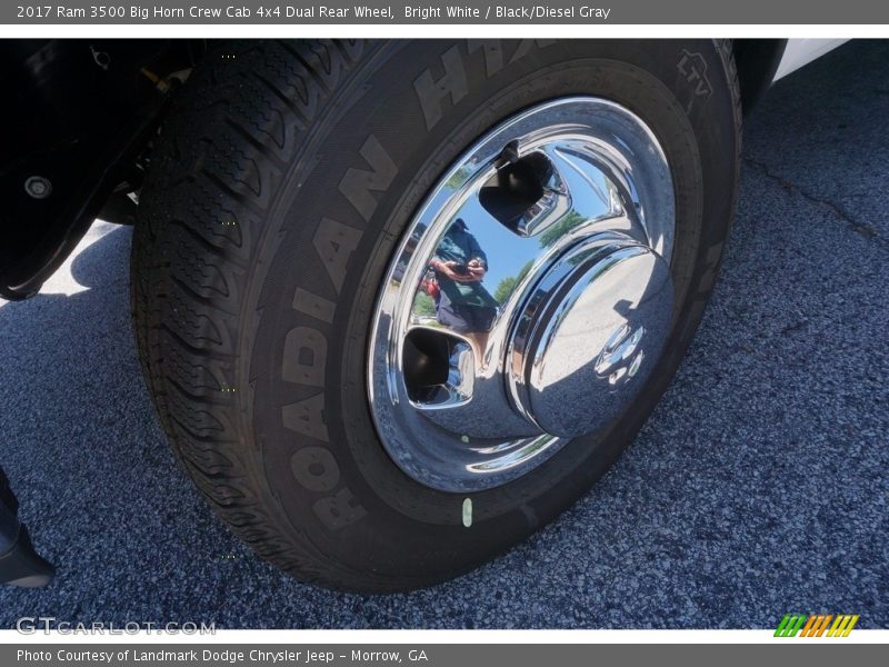 Bright White / Black/Diesel Gray 2017 Ram 3500 Big Horn Crew Cab 4x4 Dual Rear Wheel