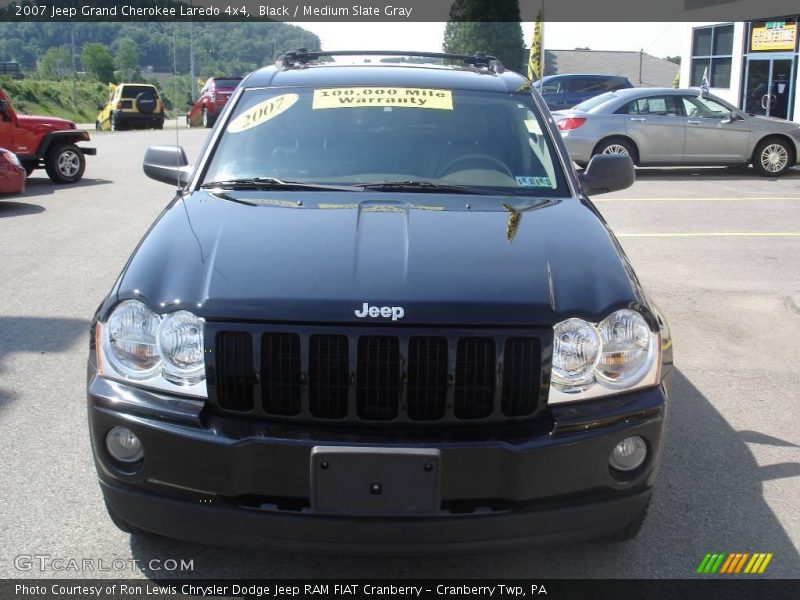 Black / Medium Slate Gray 2007 Jeep Grand Cherokee Laredo 4x4