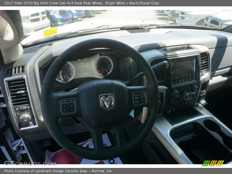 Bright White / Black/Diesel Gray 2017 Ram 3500 Big Horn Crew Cab 4x4 Dual Rear Wheel