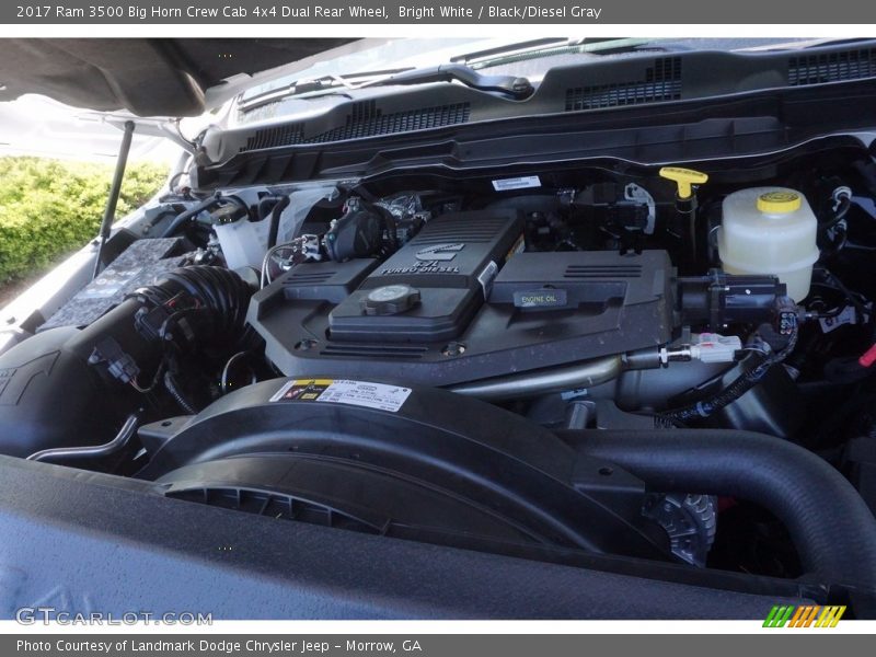 Bright White / Black/Diesel Gray 2017 Ram 3500 Big Horn Crew Cab 4x4 Dual Rear Wheel